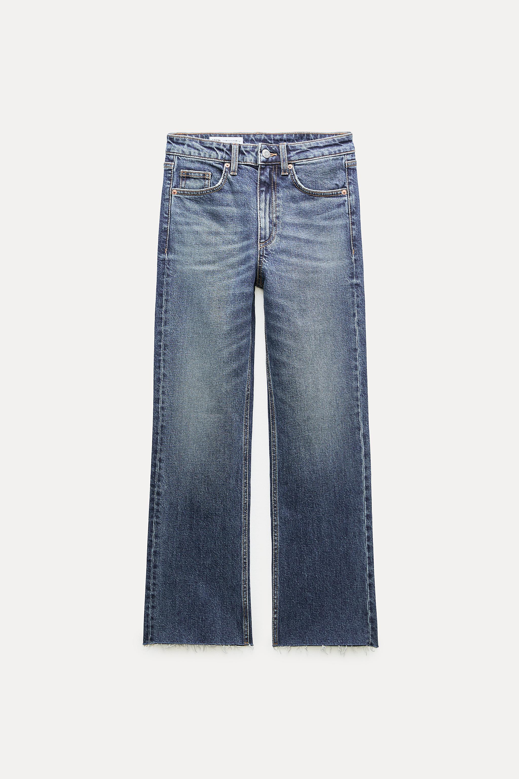 TRF MID-RISE FLARE CROPPED JEANS Product Image