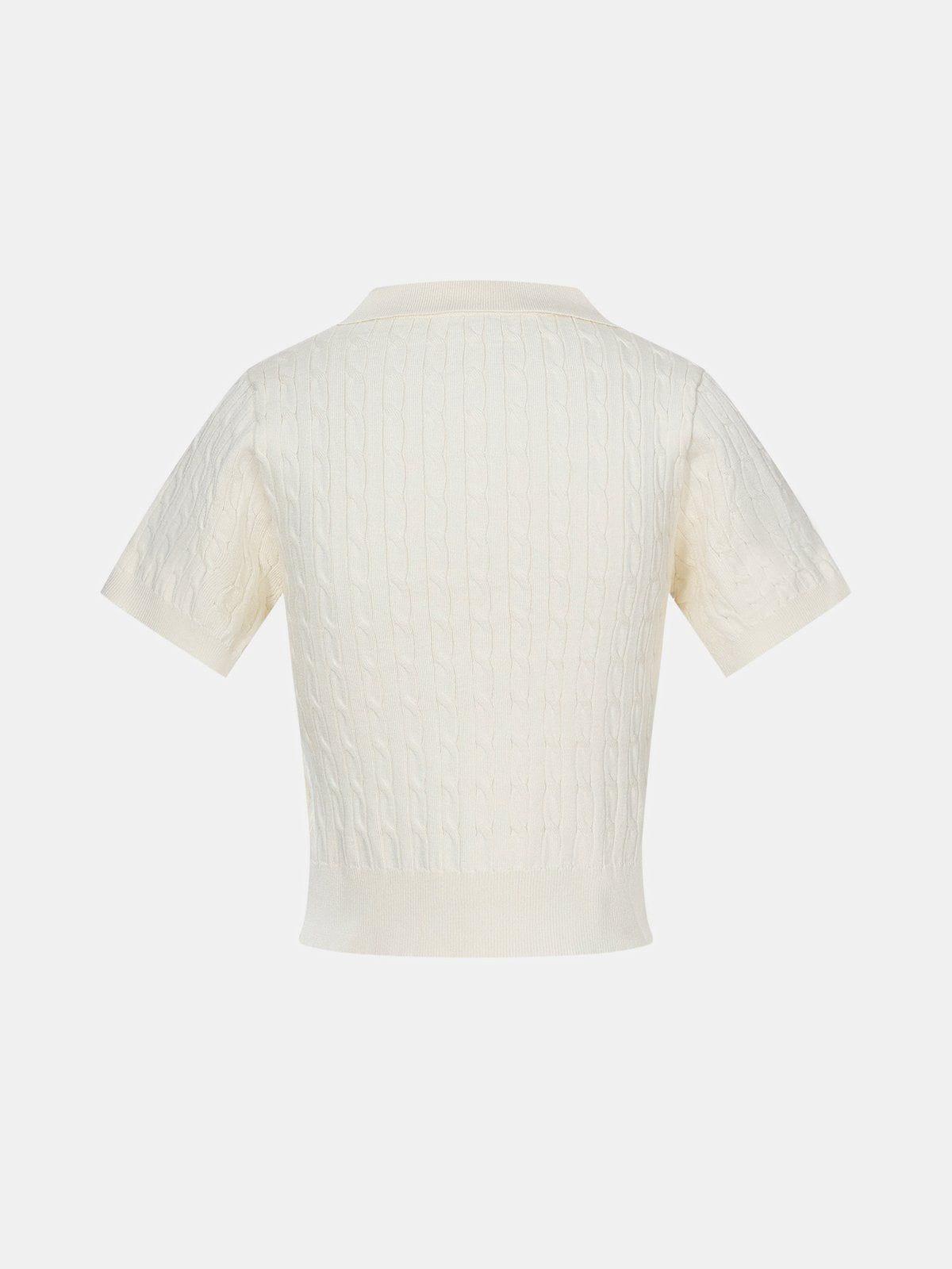 Aelfric Eden Cartoon Embroidery Polo Tee Female Product Image