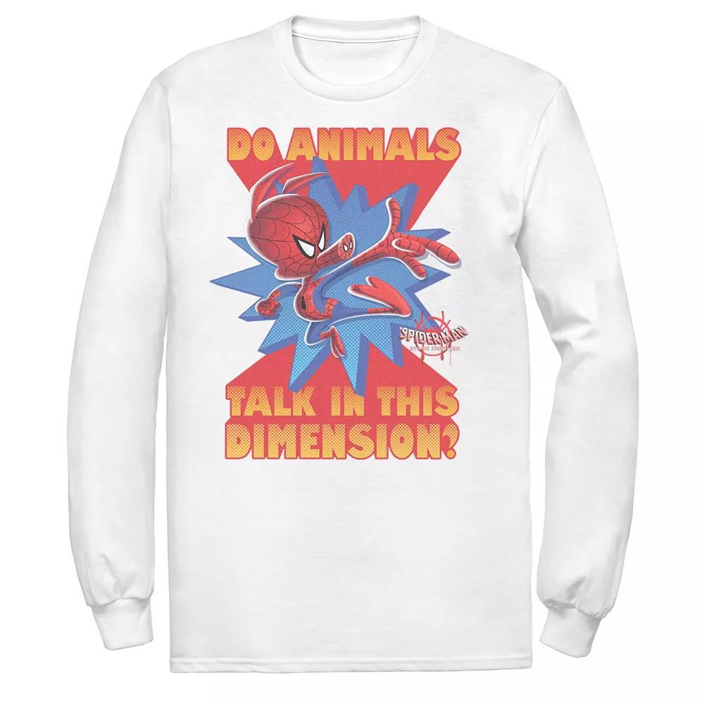 Men's Marvel Spider-Man Spiderverse Ham Quote Long Sleeve Graphic Tee,  Product Image