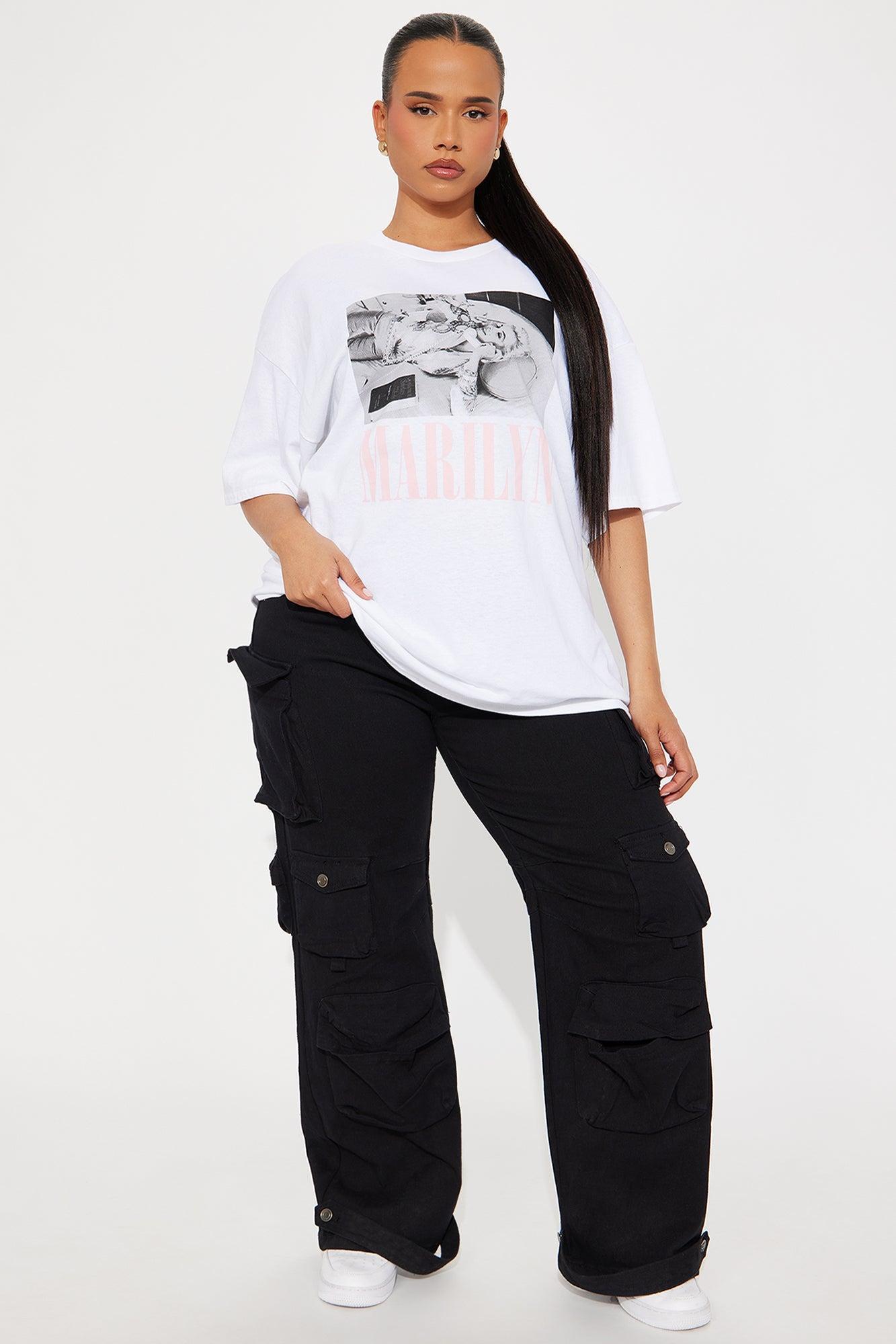 Marilyn Monroe The One & Only Oversized Tee - White Product Image