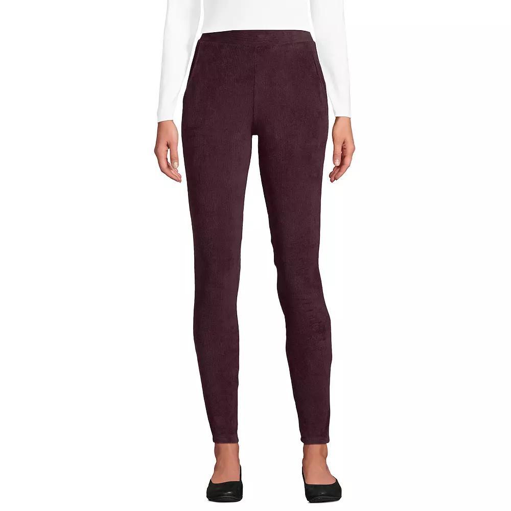 Petites' Lands' End Sport Knit High-Rise Corduroy Leggings, Women's,  Product Image