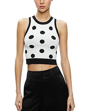 Womens Rydel Polka-Dot Cropped Tank Product Image