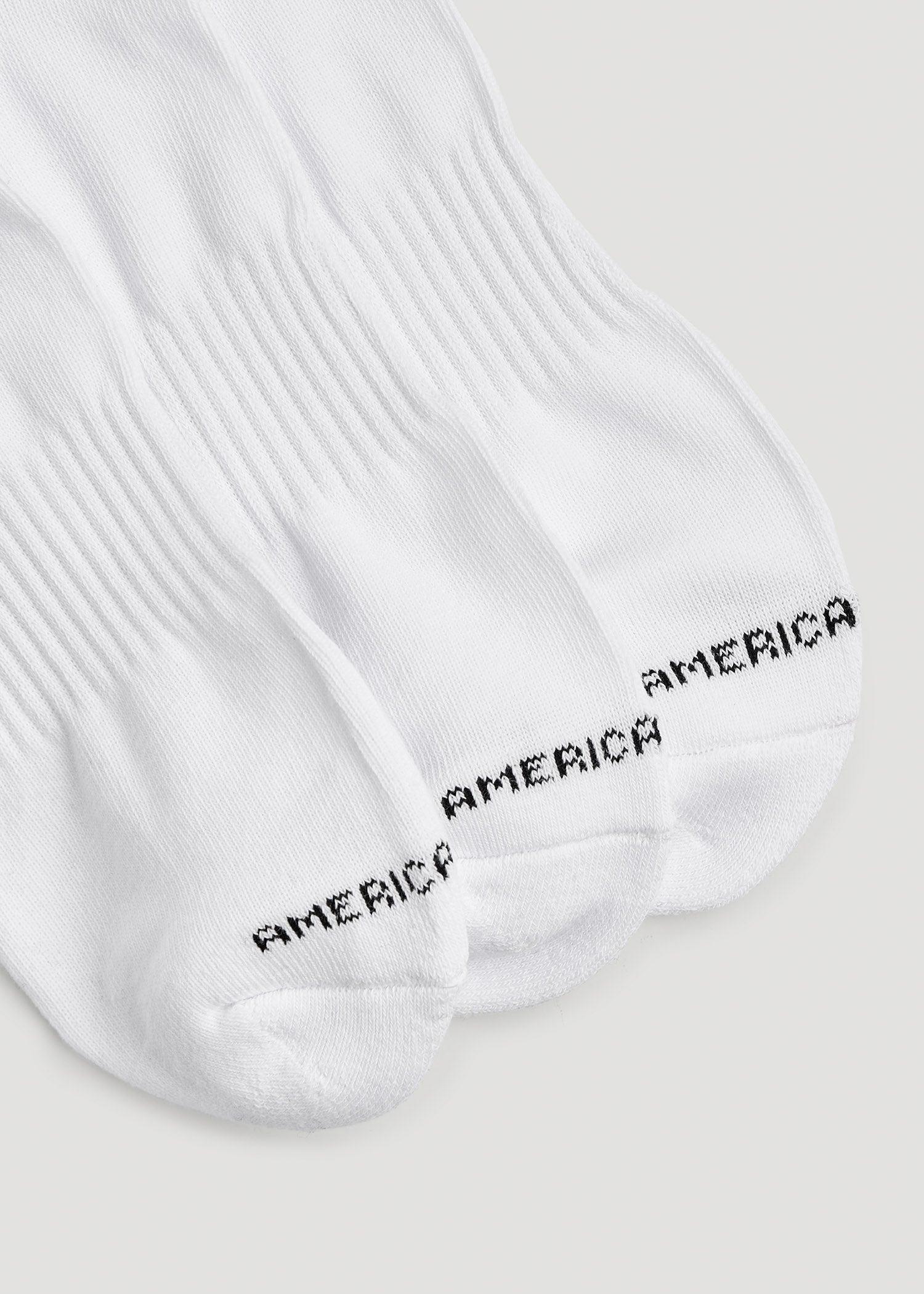 Men's Athletic Mid Ankle Socks (X-Large Size: 14-17) | White 3 Pack Product Image