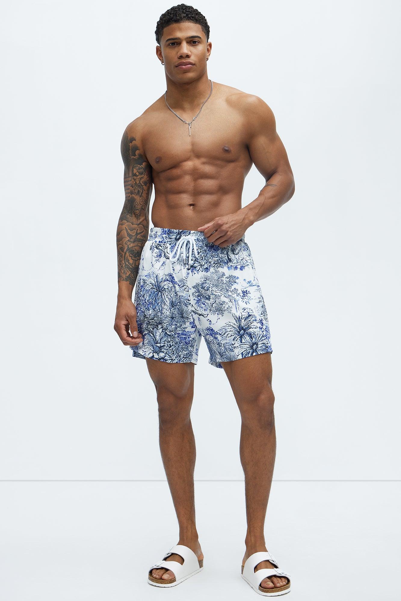 Subtle Jungle Swim Mid Trunk - White/combo Product Image