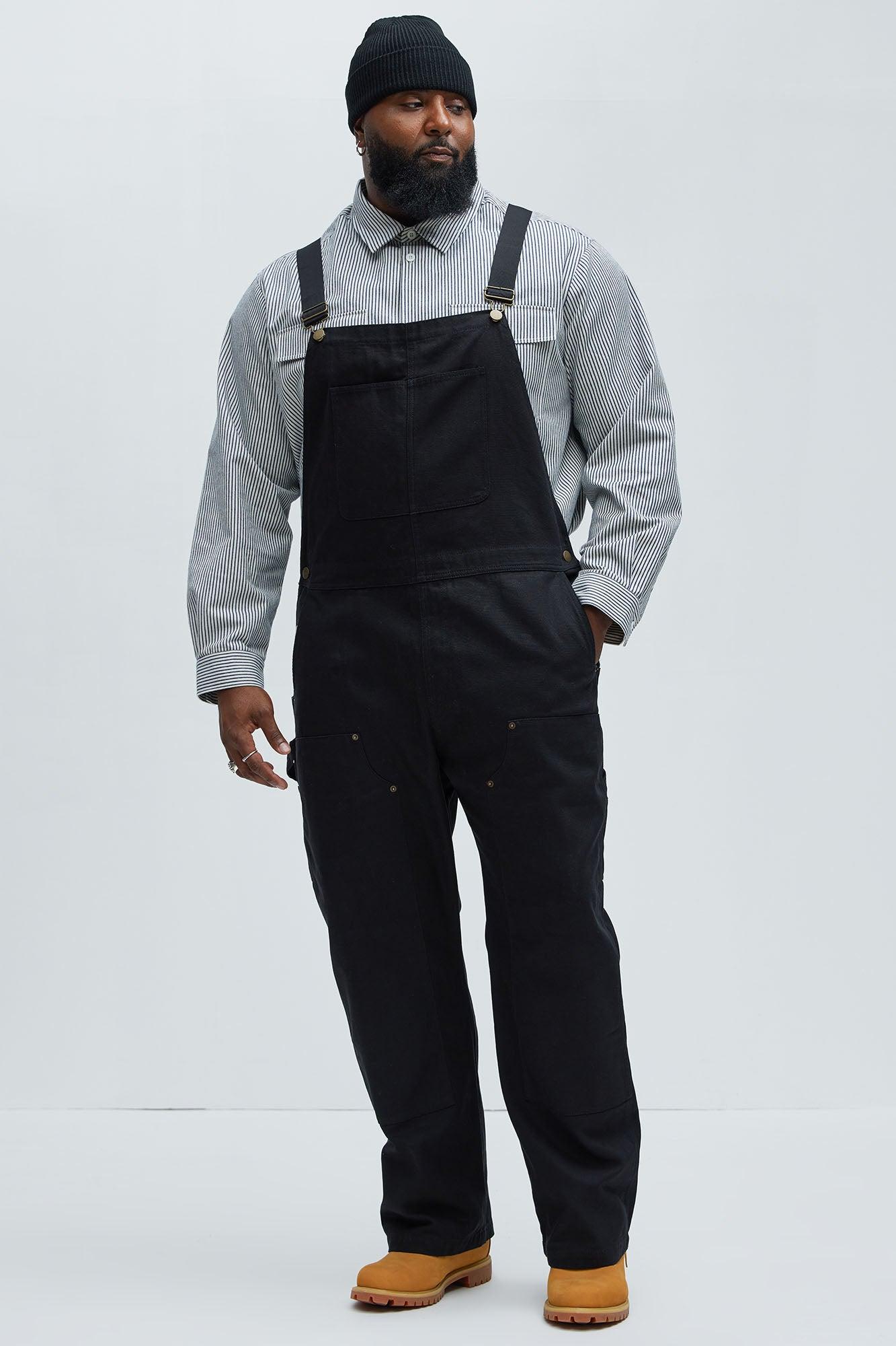 Alexander Utility Canvas Overalls - Black Product Image