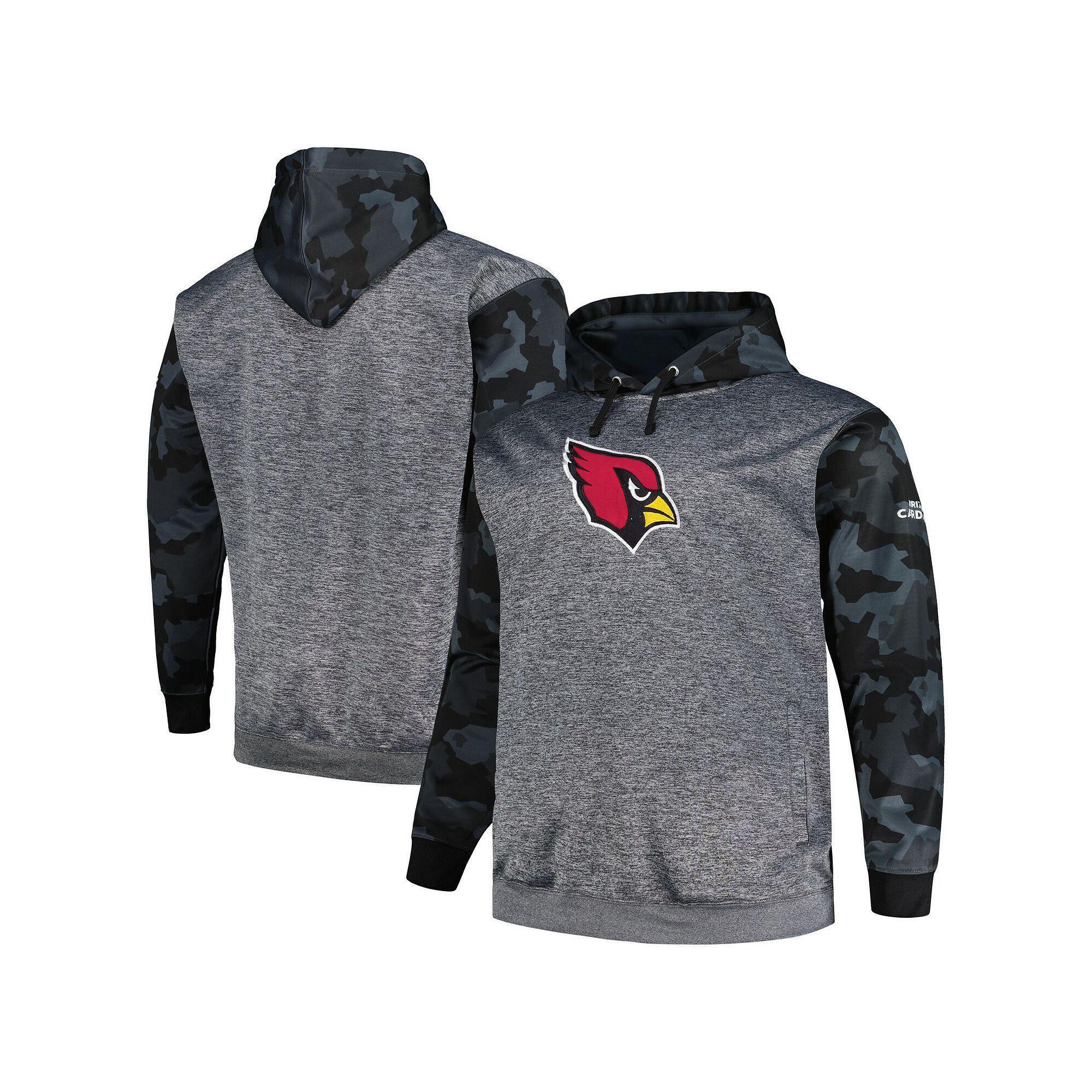 Men's Fanatics Branded Heather Charcoal Arizona Cardinals Big & Tall Camo Pullover Hoodie, Size: 3XB Product Image