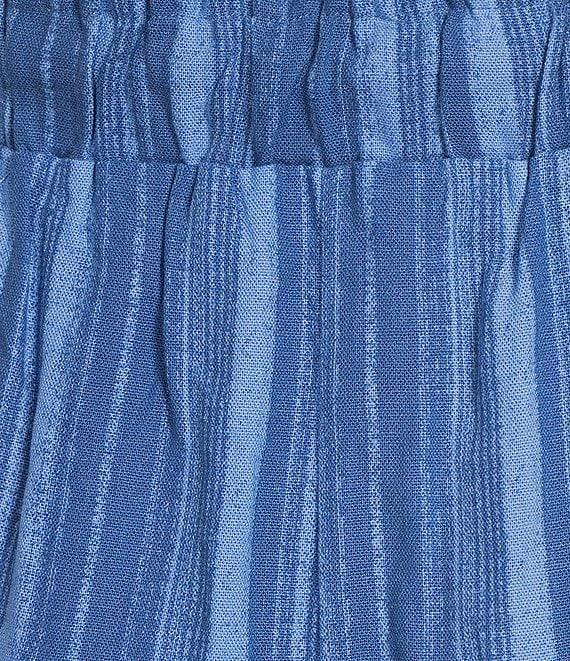 Honey & Sparkle Striped Mid Rise Coordinating Pull-On Shorts Product Image