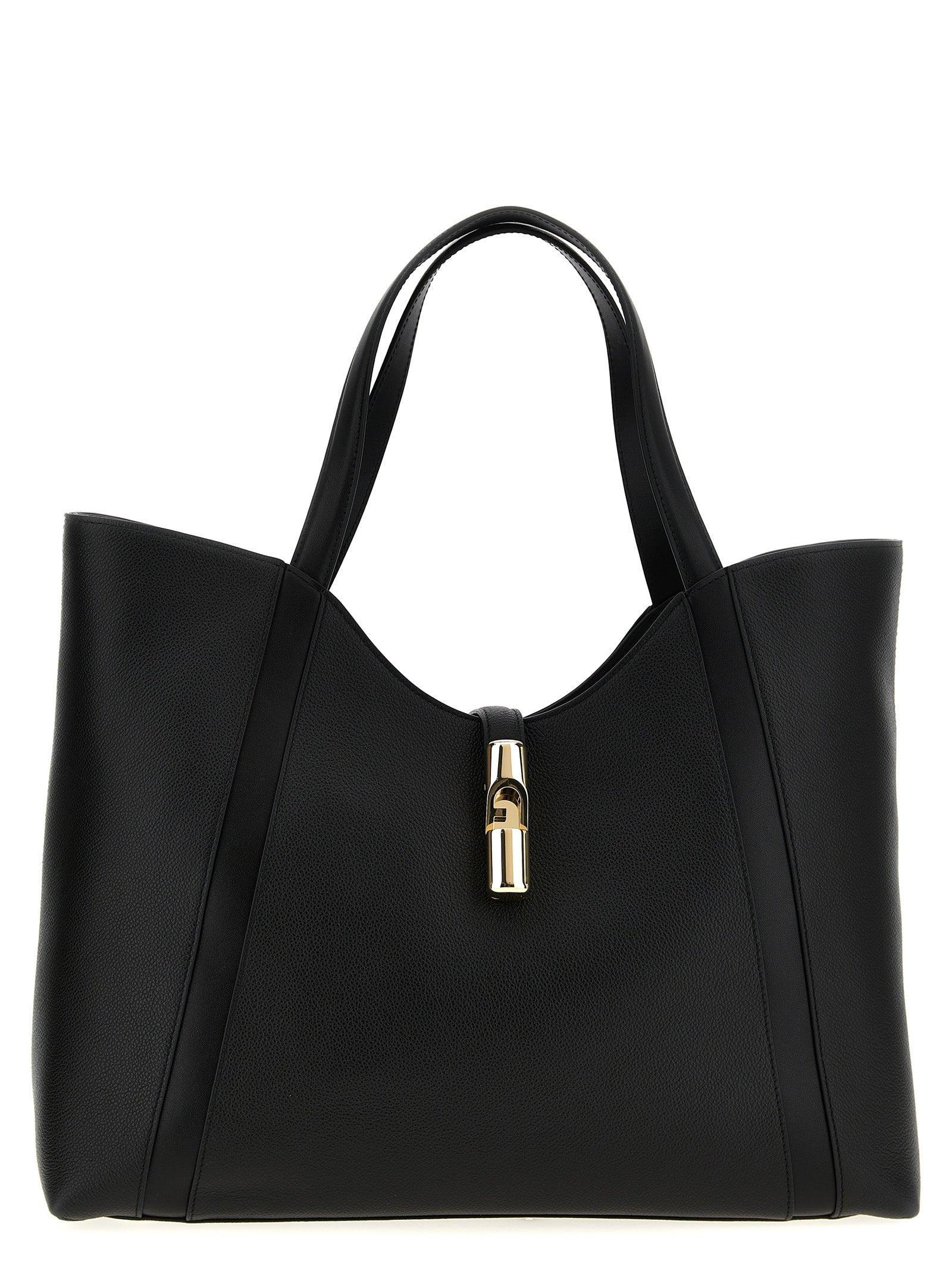 FURLA Goccia Xl Tote Bag Black Product Image