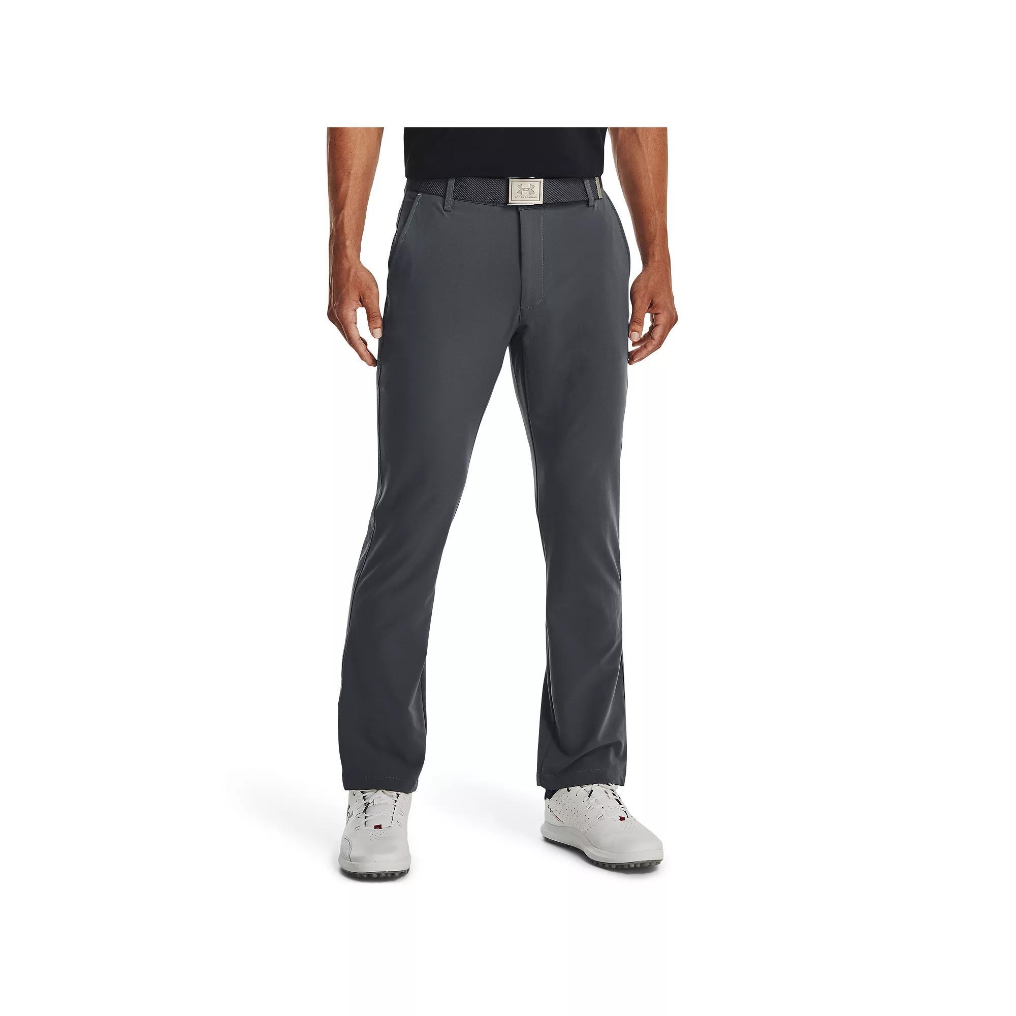 Men's Under Armour Tech Moisture-Wicking Golf Pants, Size: 34X30, Black Navy Product Image