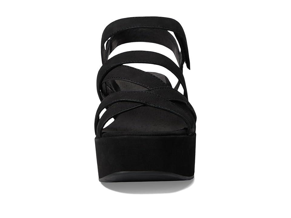 Mazy Suede Strappy Wedge Sandals Product Image