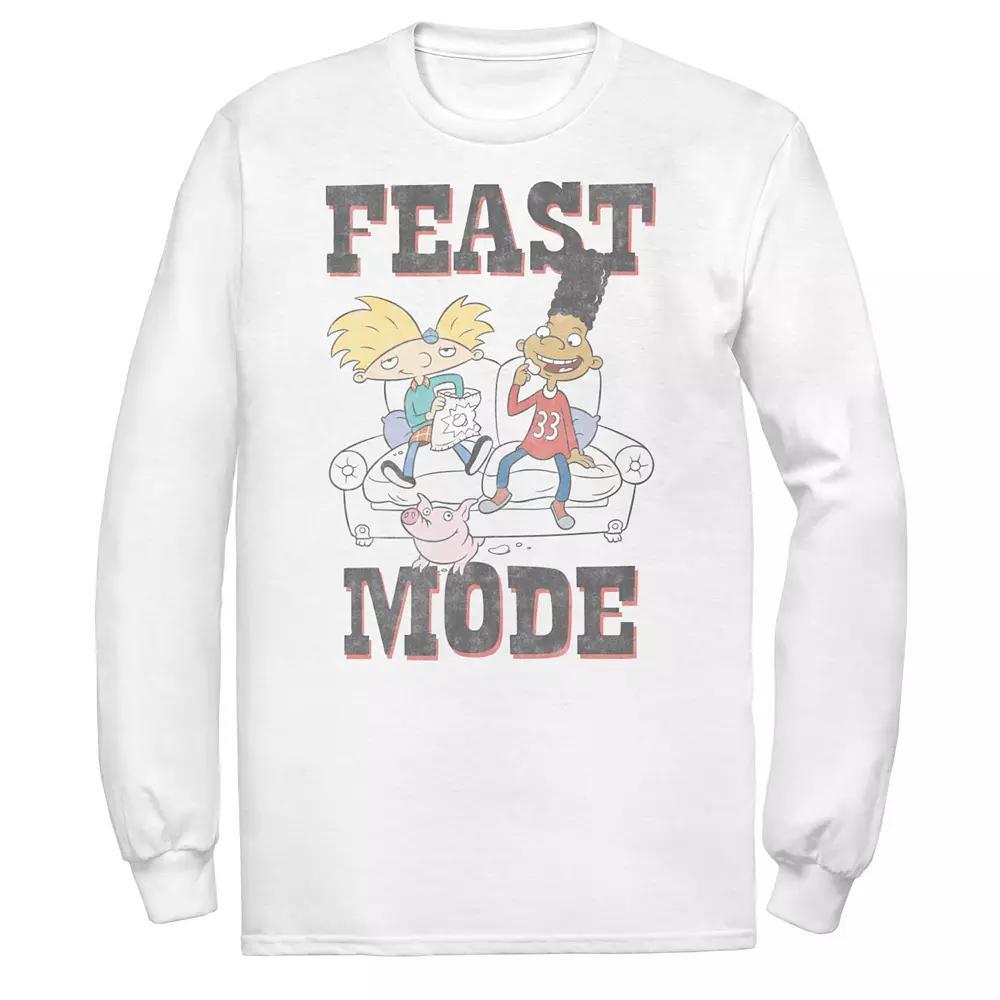 Men's Hey Arnold Feast Mode Vintage Long Sleeve Tee,  Product Image