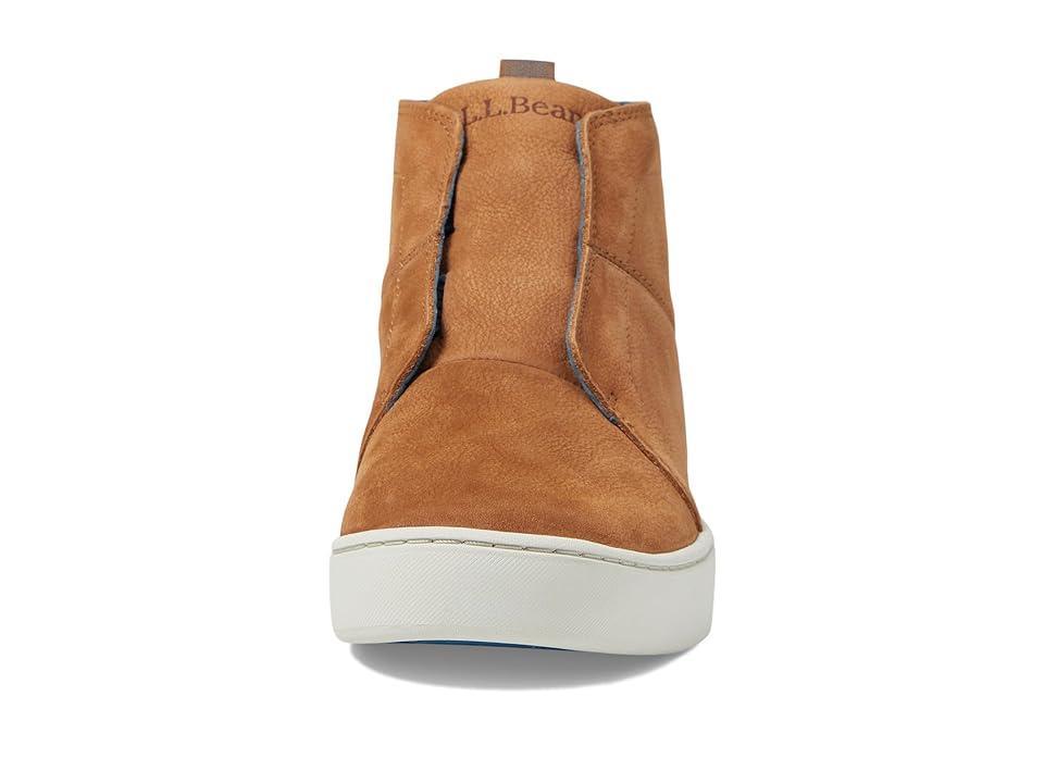 L.L.Bean Womens Eco Bay Leather Sneaker Booties Product Image