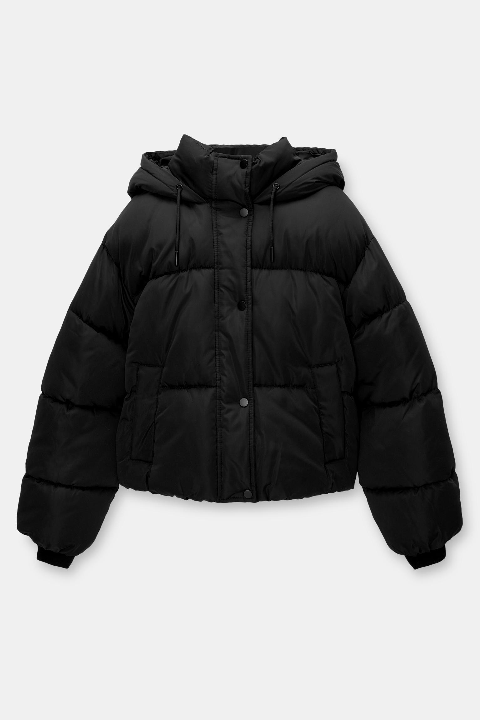 Puffer jacket with hood Product Image