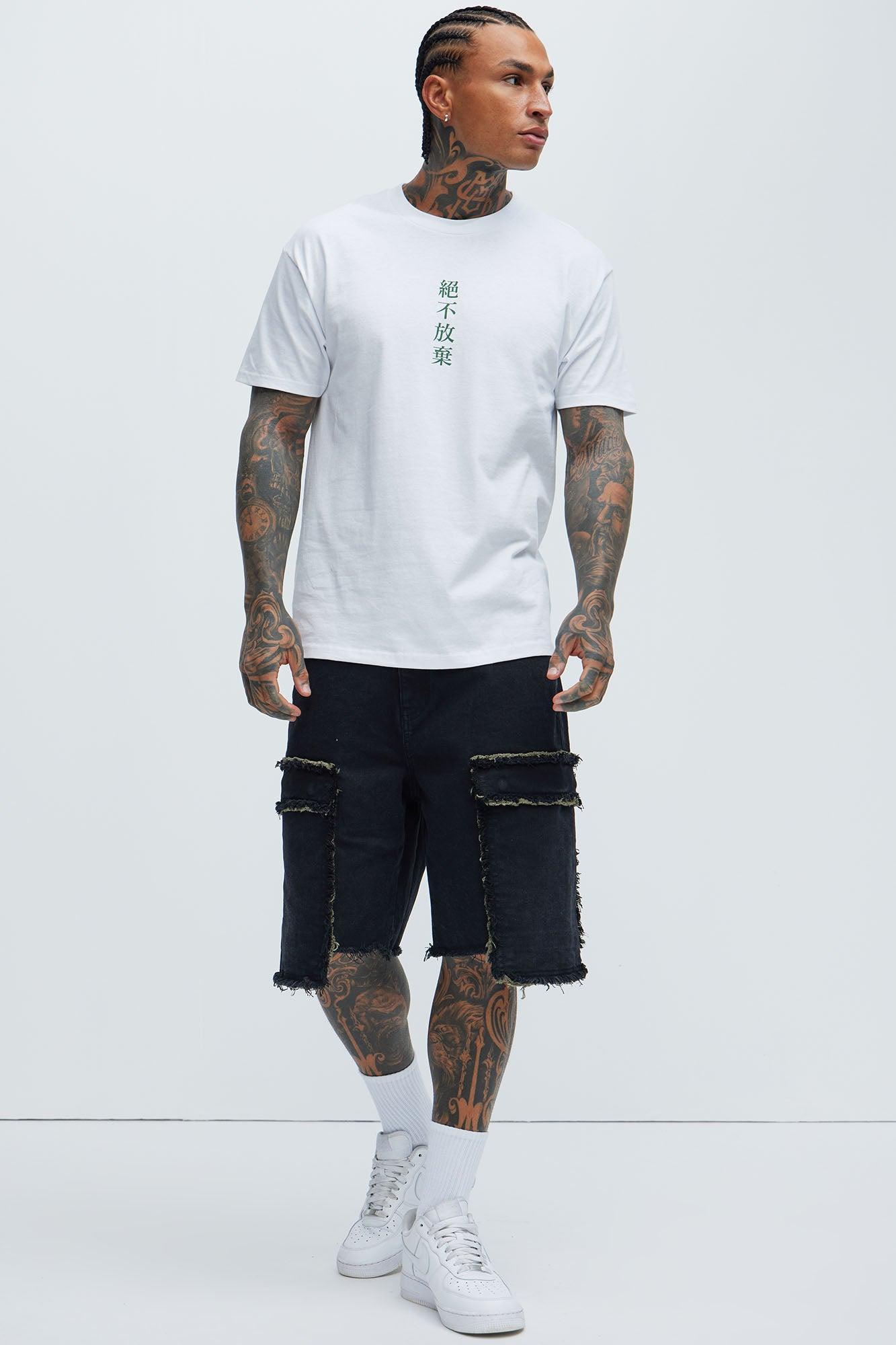 Never Give Up Balance Short Sleeve Tee - White Product Image