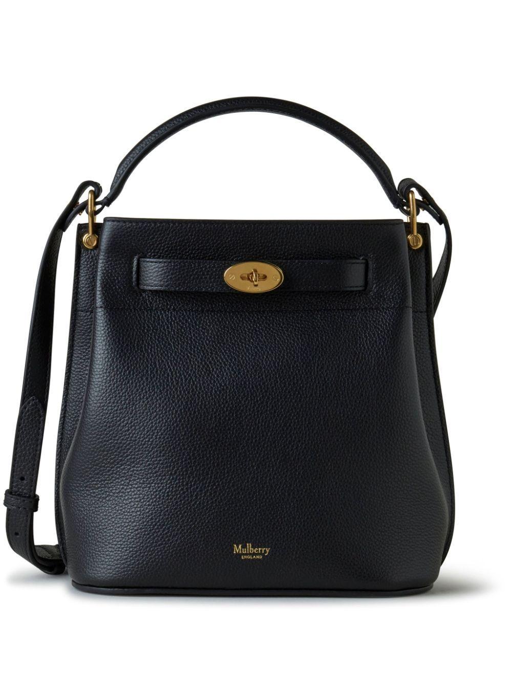 MULBERRY Small Islington Leather Bucket Bag In Black Product Image