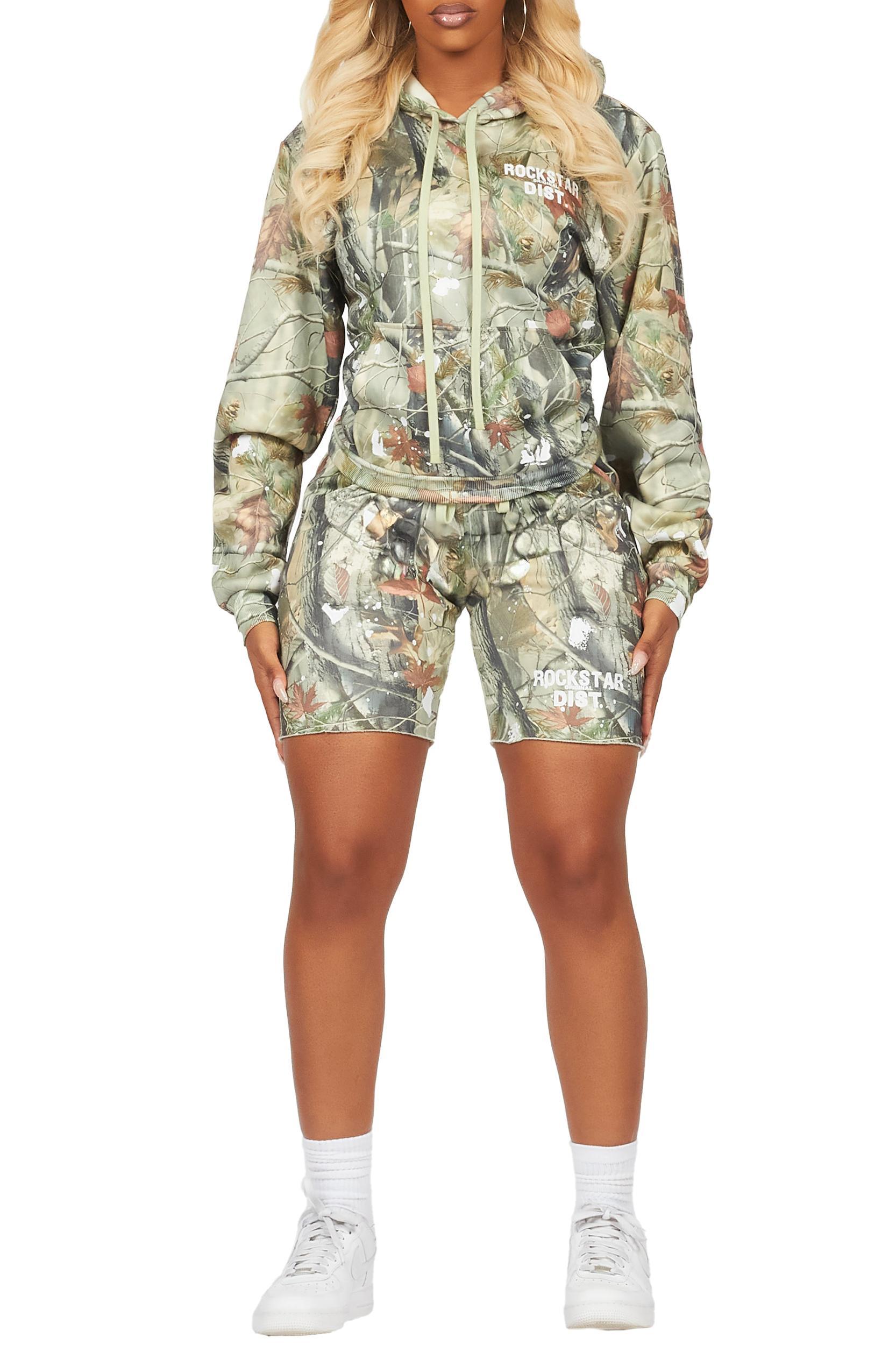 Just Between Us Tree Camo Short Set Female Product Image