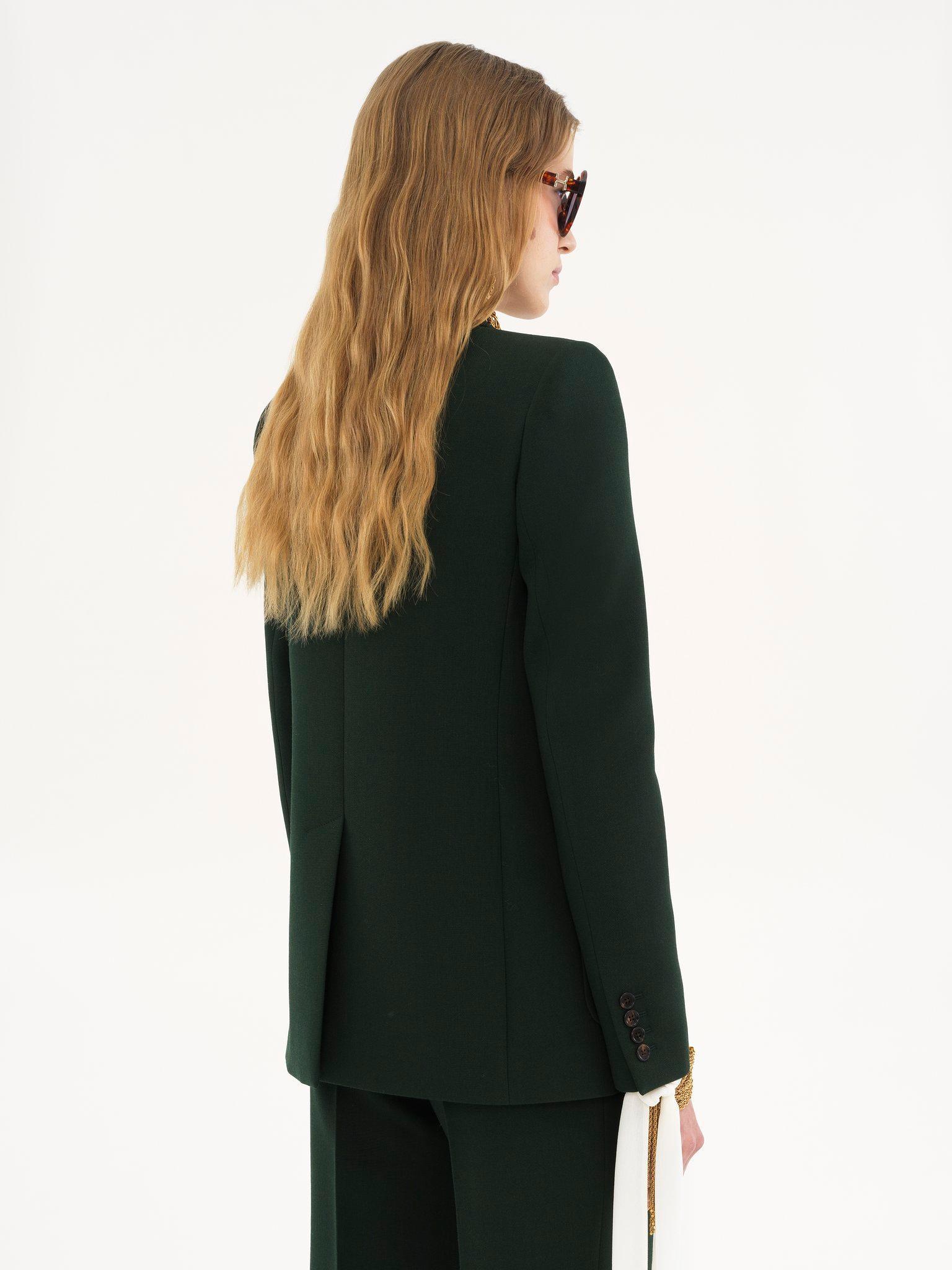 Tailored jacket in wool crêpe Product Image