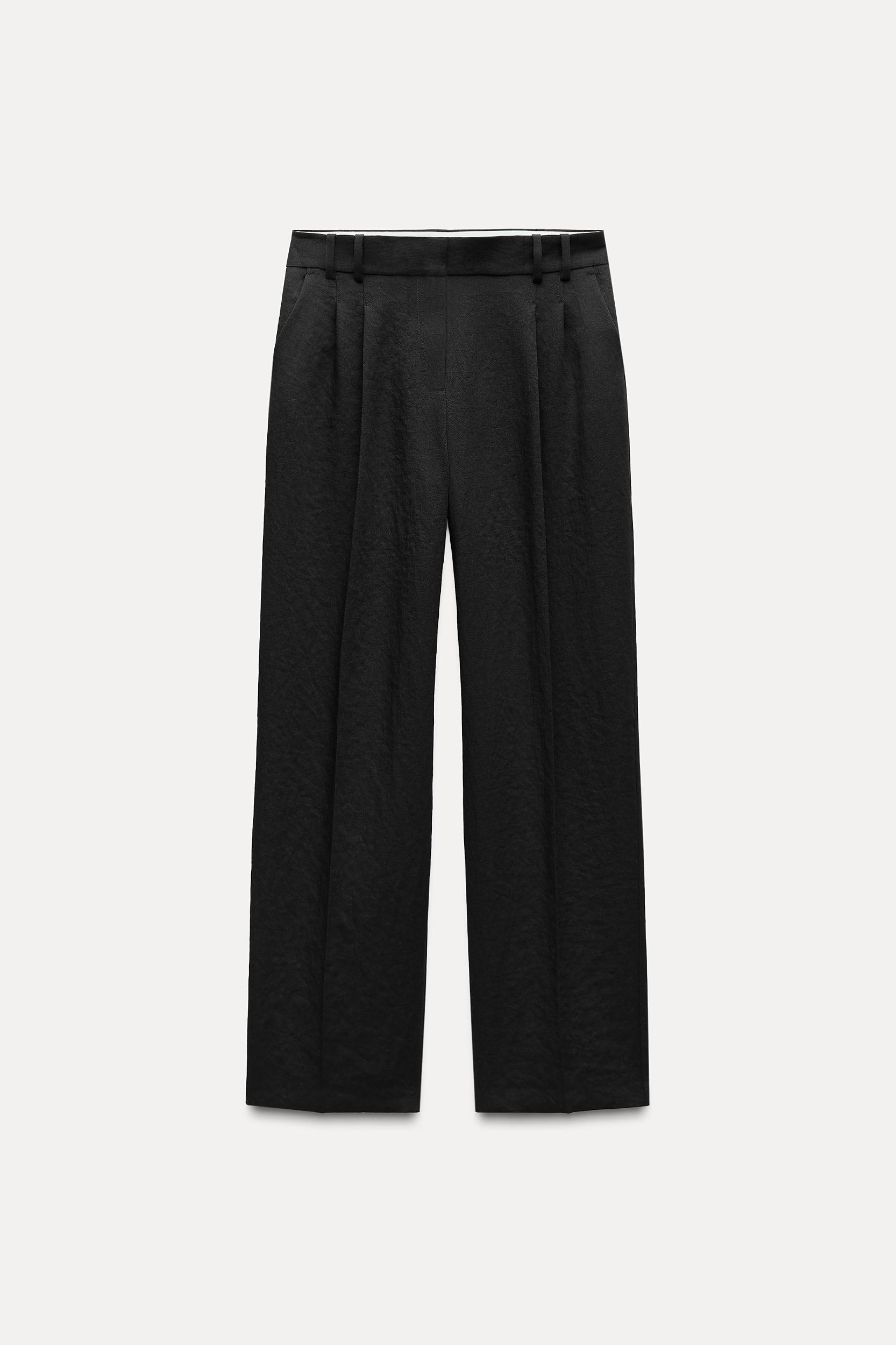 STRAIGHT CUT PLEATED PANTS Product Image