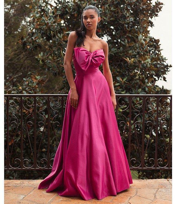 Mac Duggal Bow Front Strapless Ball Gown Product Image