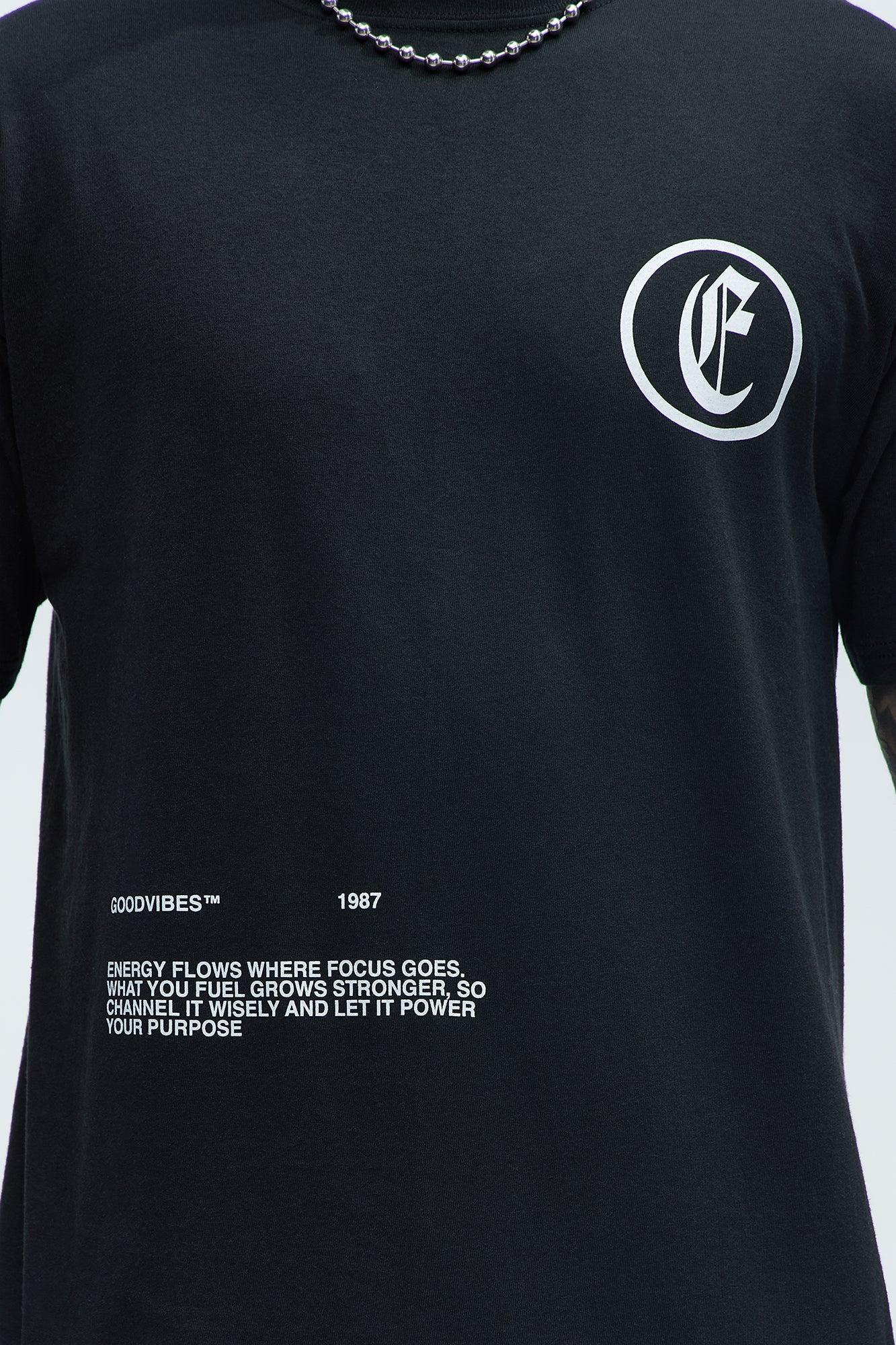 Vibes On Lock Short Sleeve Tee - Black Product Image