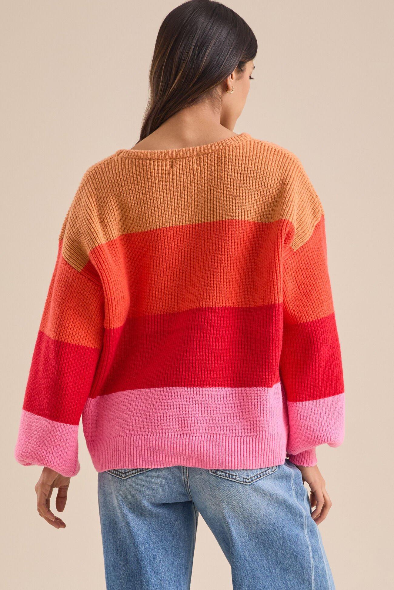 Nellie Colorblock Striped Sweater Product Image