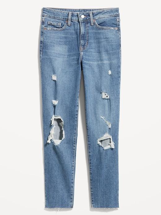 High-Waisted OG Straight Ankle Jeans Product Image