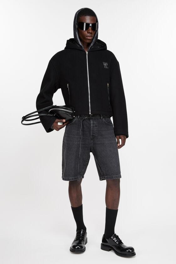 Hooded jacket wool blend Product Image