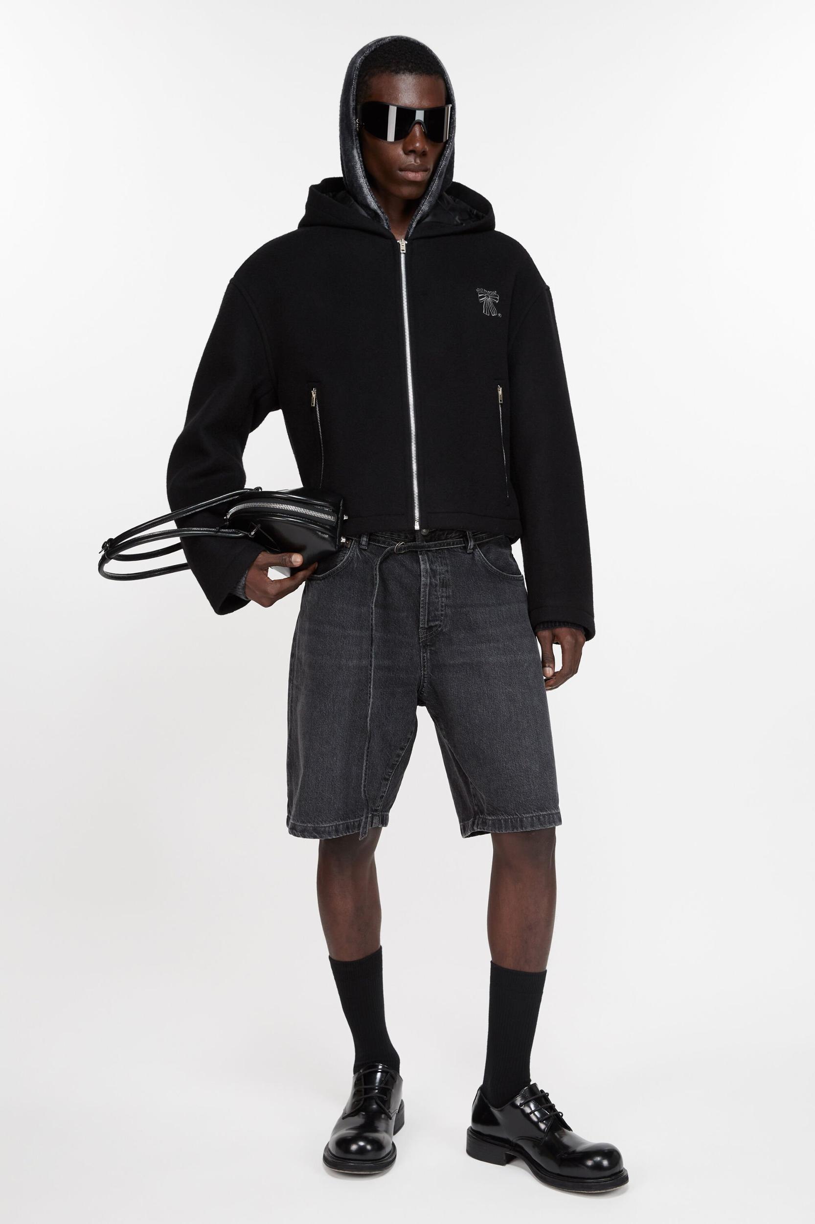 Hooded jacket wool blend Product Image