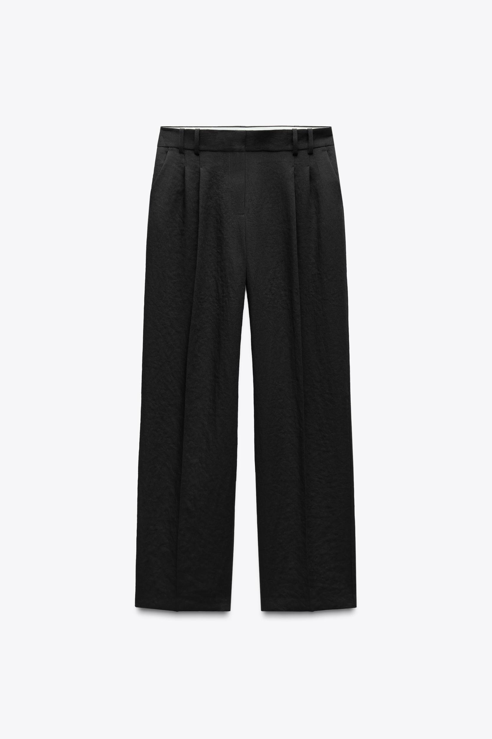STRAIGHT CUT PLEATED PANTS Product Image