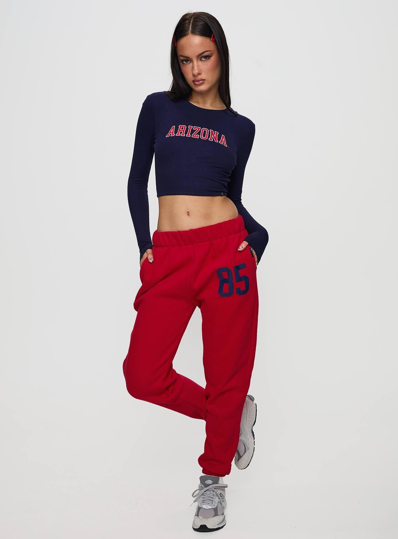 U of A Sweatpants Red Product Image