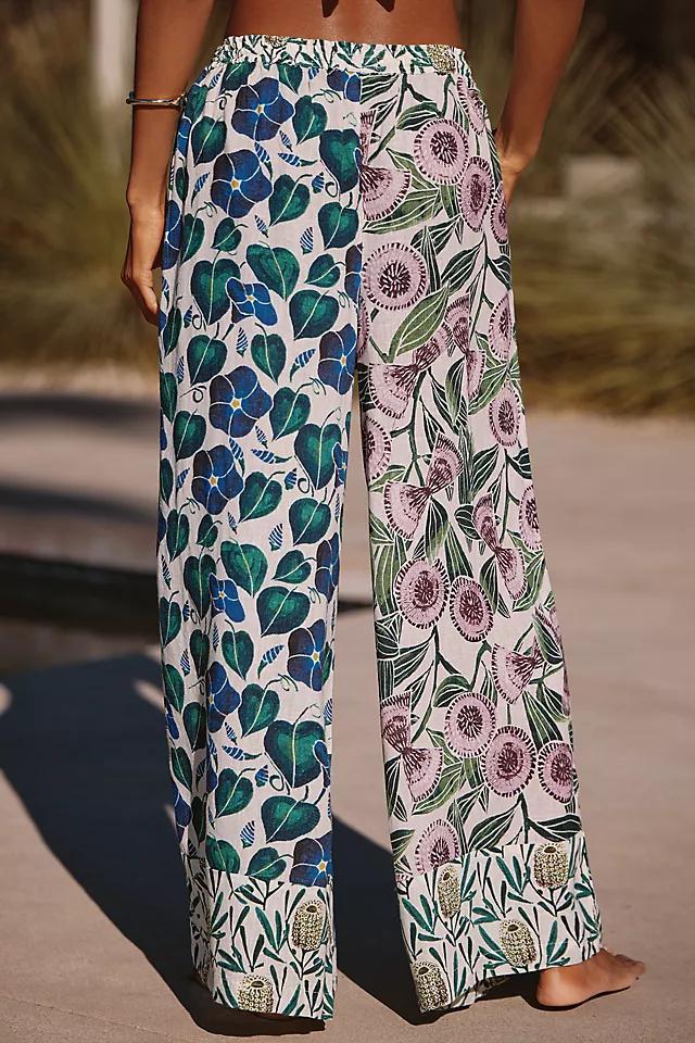 By Anthropologie Relaxed Wide-Leg Linen Pants Product Image