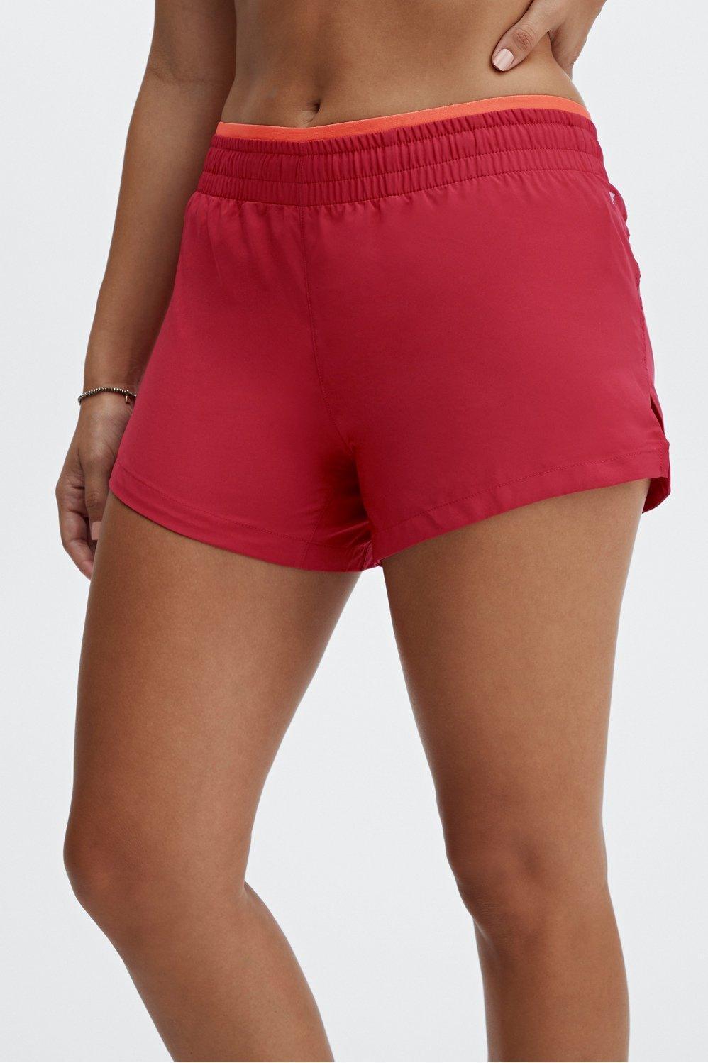 Fabletics Breathe Run Short Womens red plus Size 1X Product Image