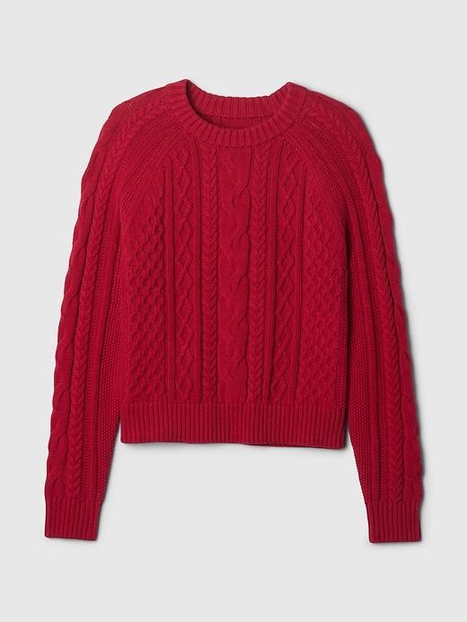 Classic Cable-Knit Sweater Product Image