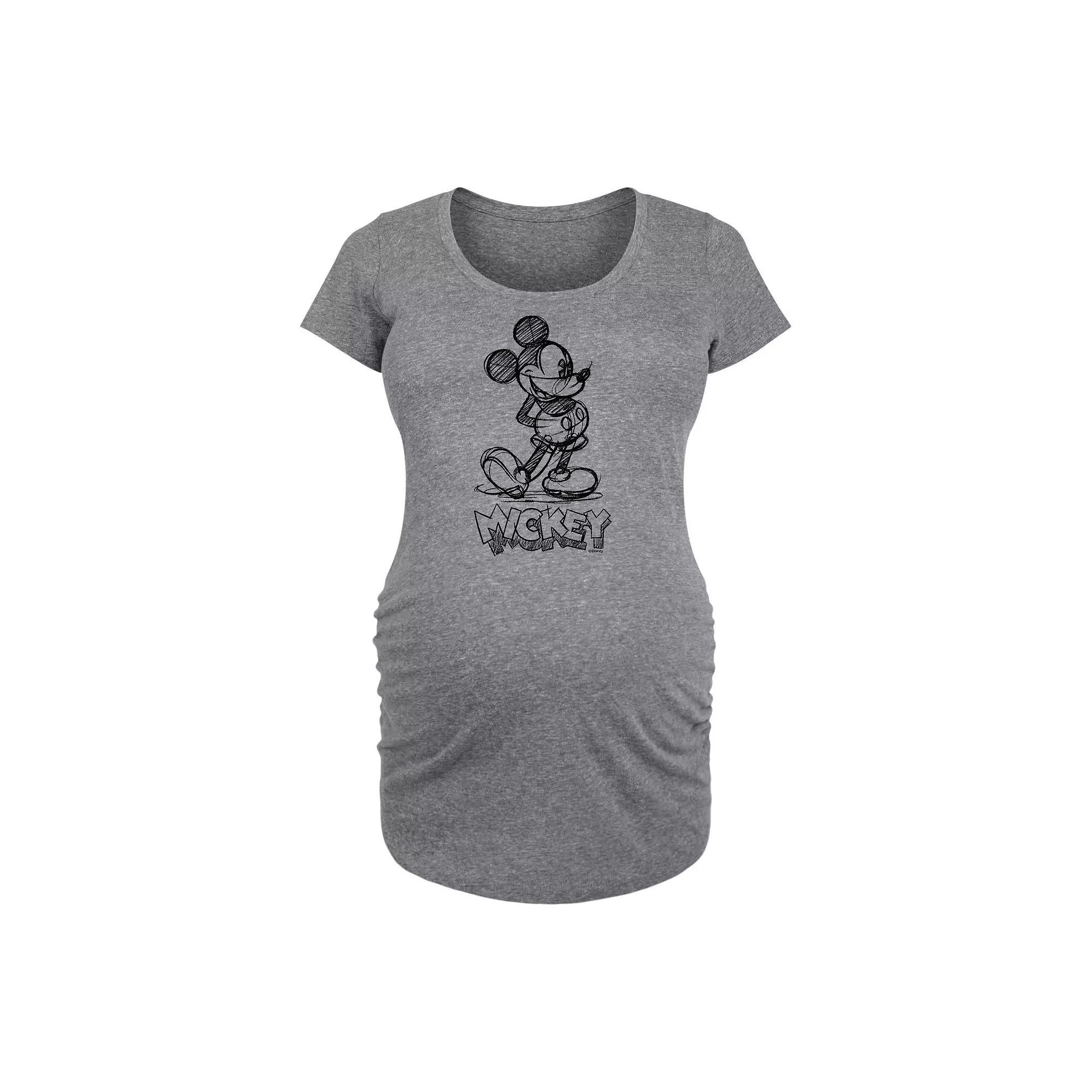 Disney's Mickey Mouse Maternity Sketch Graphic Tee, Women's,  Product Image