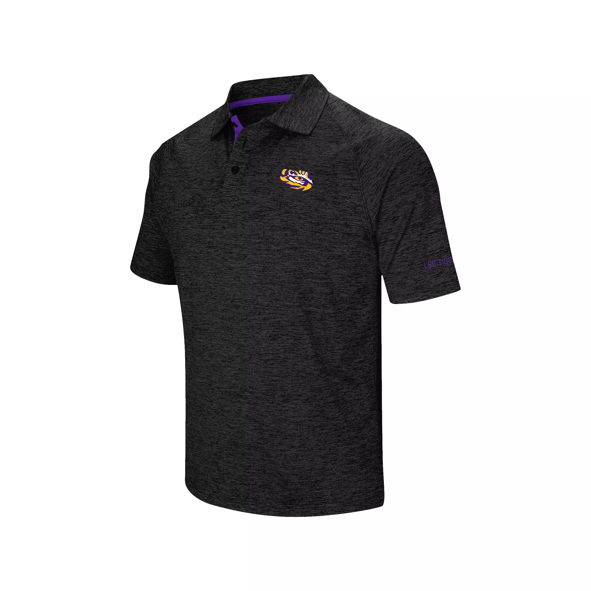 Men's Colosseum Black Clemson Tigers Down Swing Polo,  Product Image