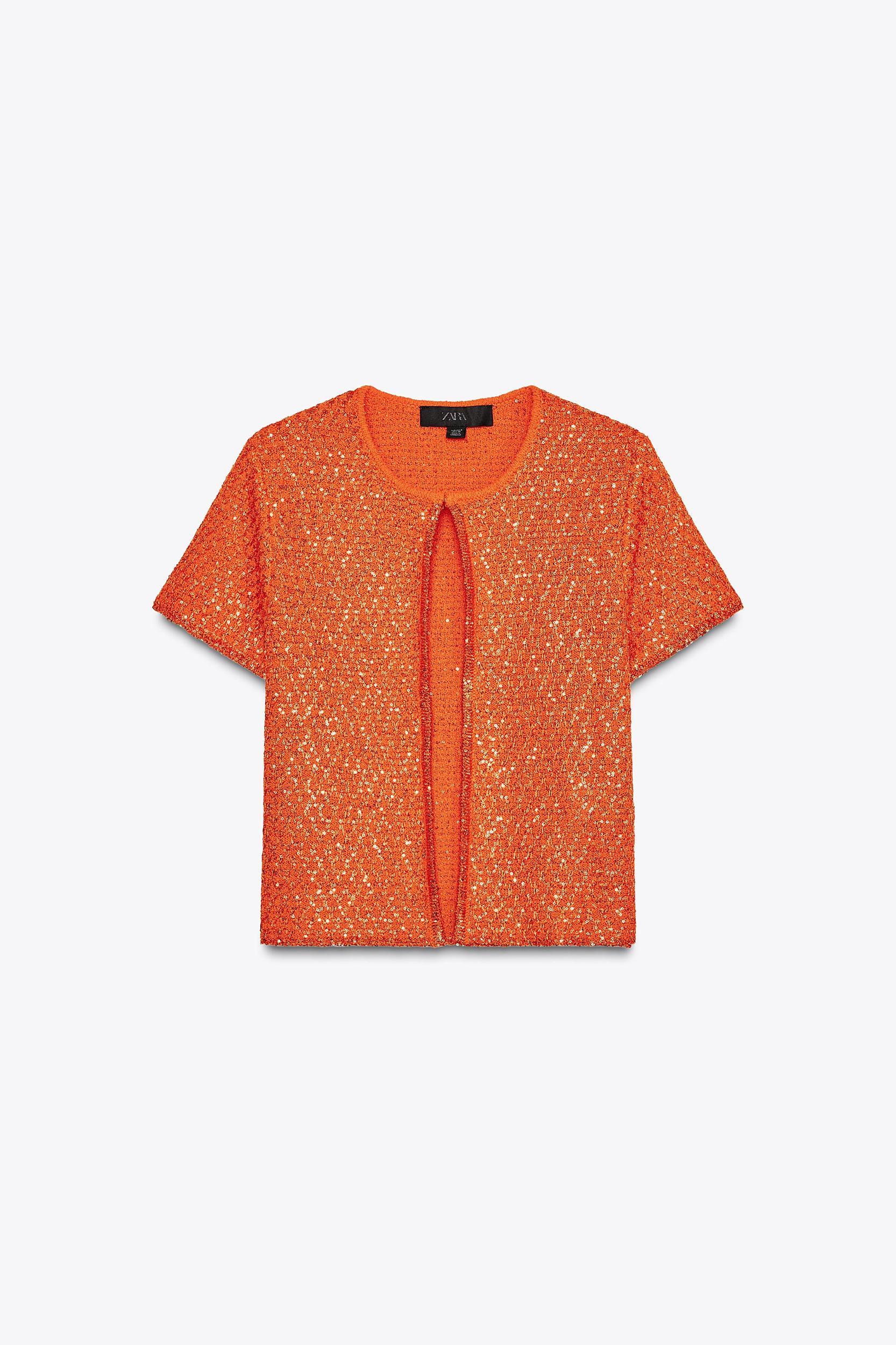 SEQUIN KNIT TOP Product Image