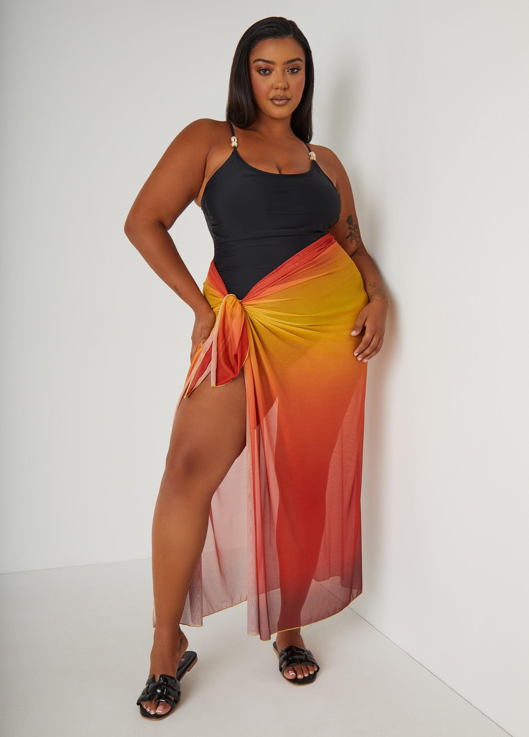 Ombre Stretch Mesh Sarong Product Image
