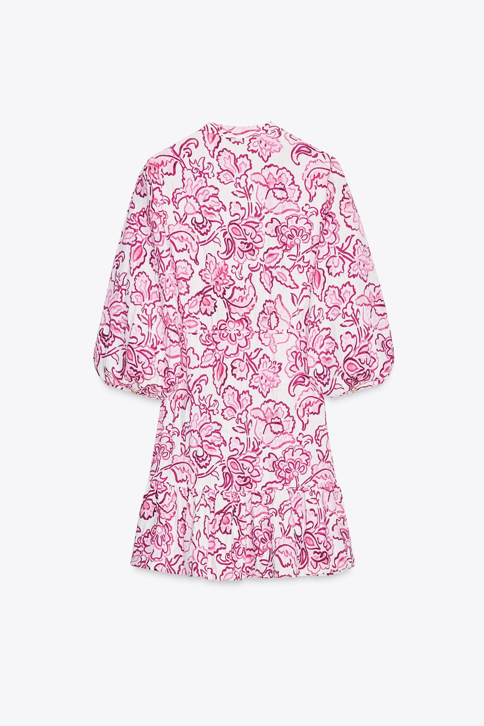 FLORAL PRINT MINI DRESS Product Image