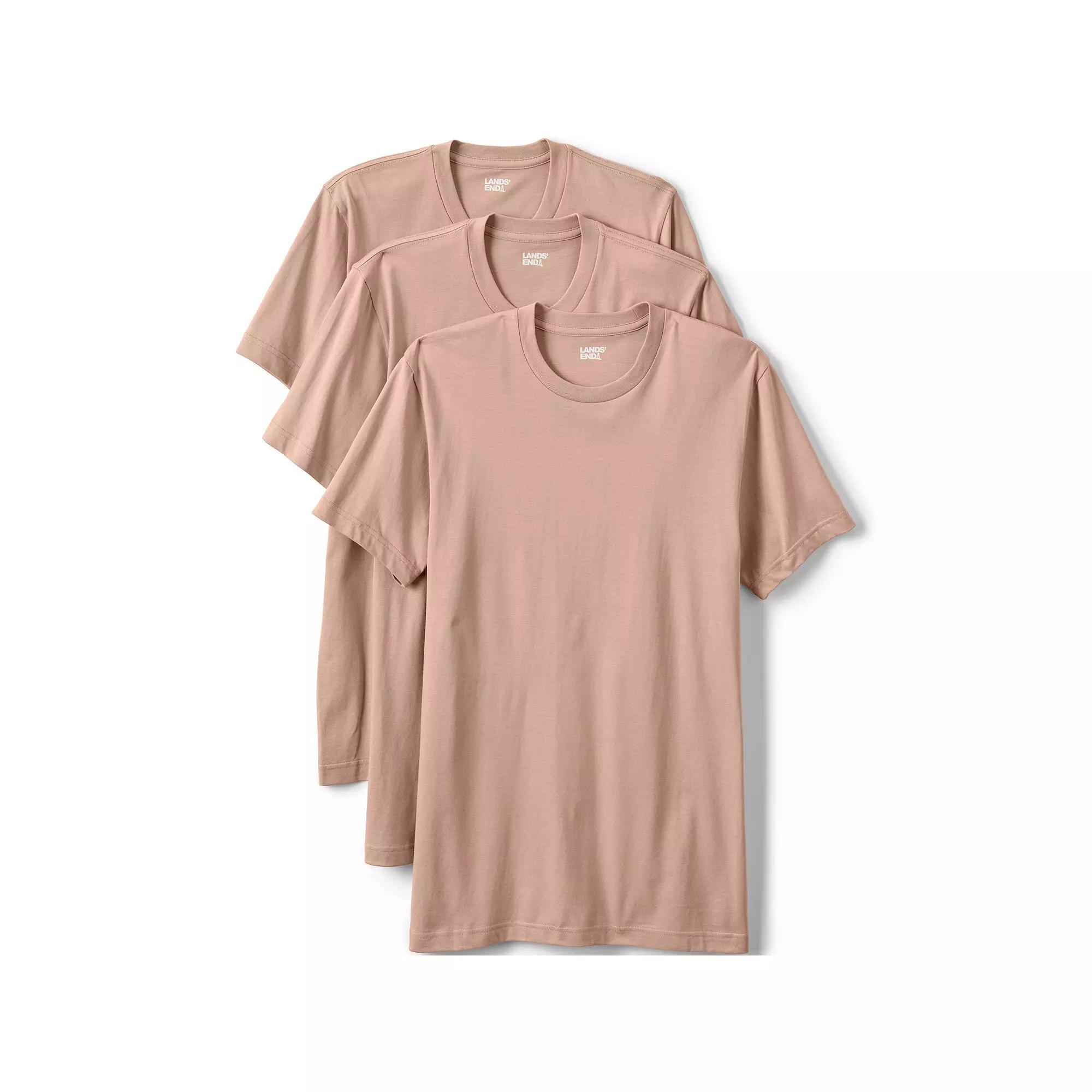 Men's Lands' End Crewneck 3-Pack Undershirt,  Product Image