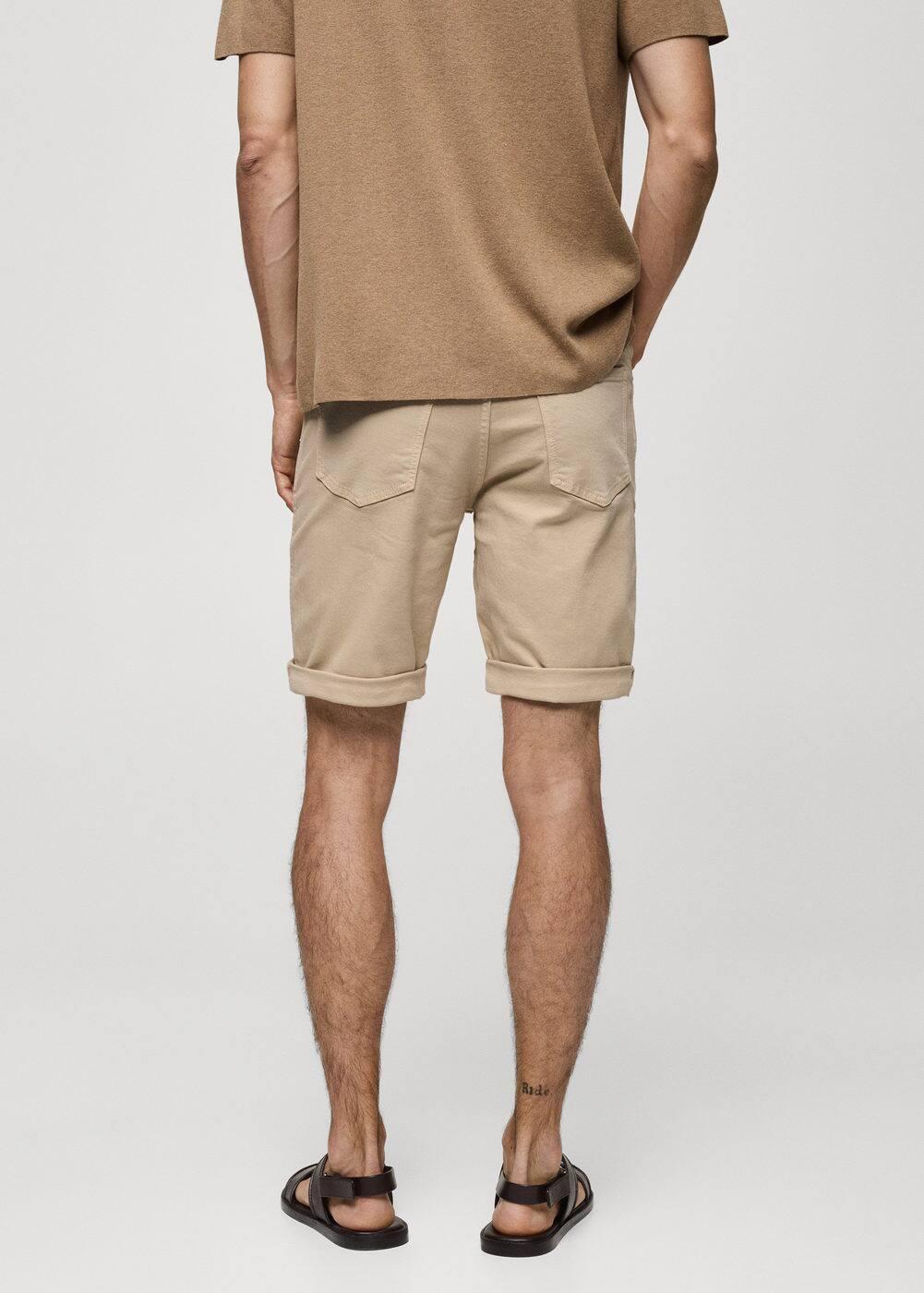 Mango Mens Denim Bermuda Shorts Product Image