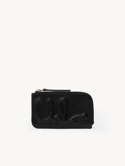 C Chloé small purse with card slots in shiny leather Product Image