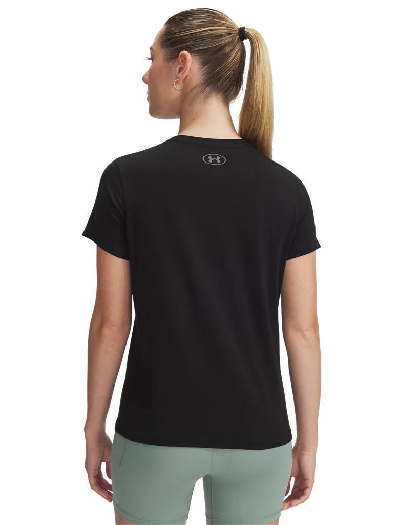 Women's UA Icon Charged Cotton V-Neck Short Sleeve Product Image