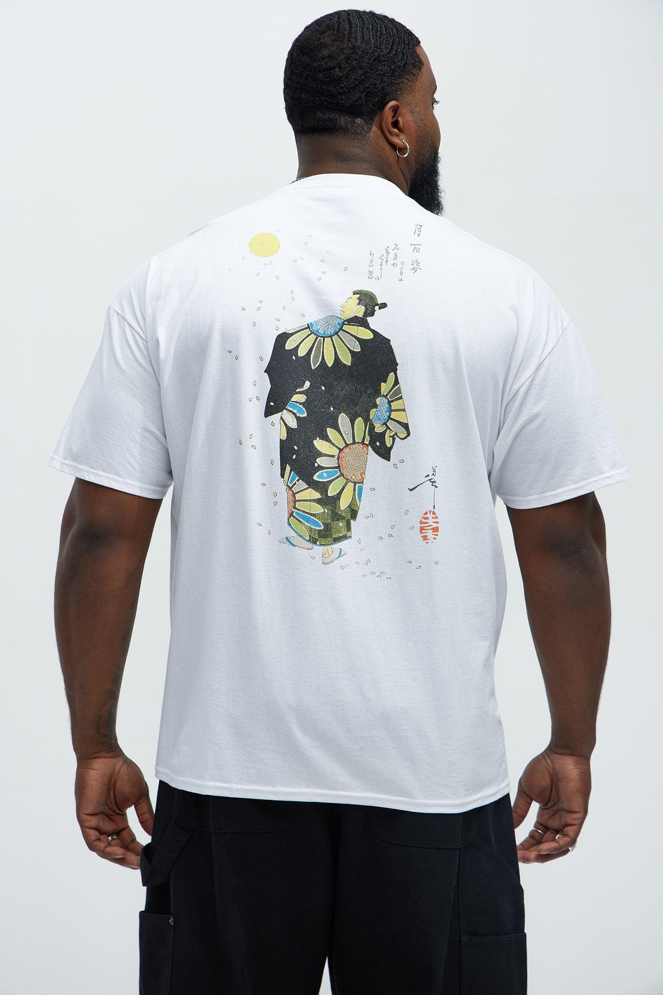 Sunflower Samurai Short Sleeve Tee - White Product Image