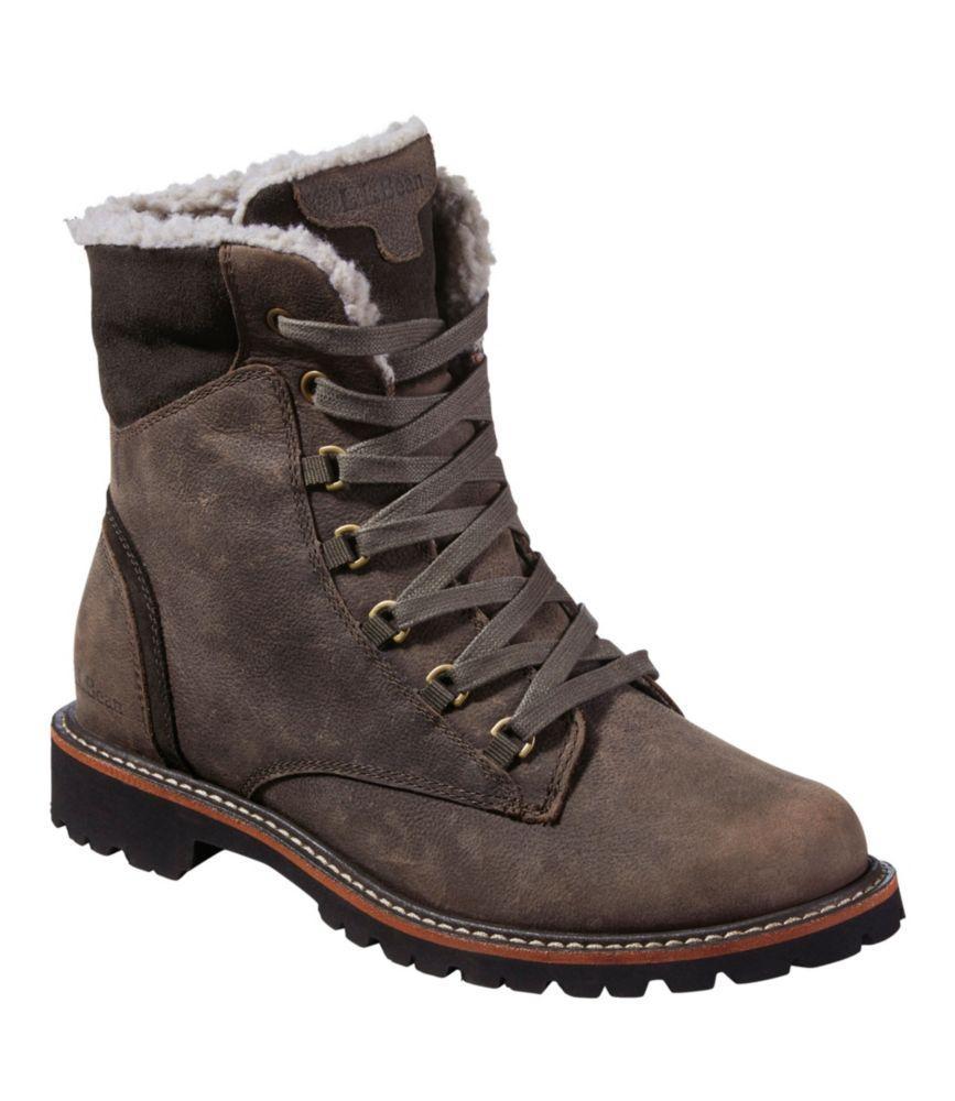 
                            Women's Rugged Cozy Boots, Lace-Up
                         Product Image