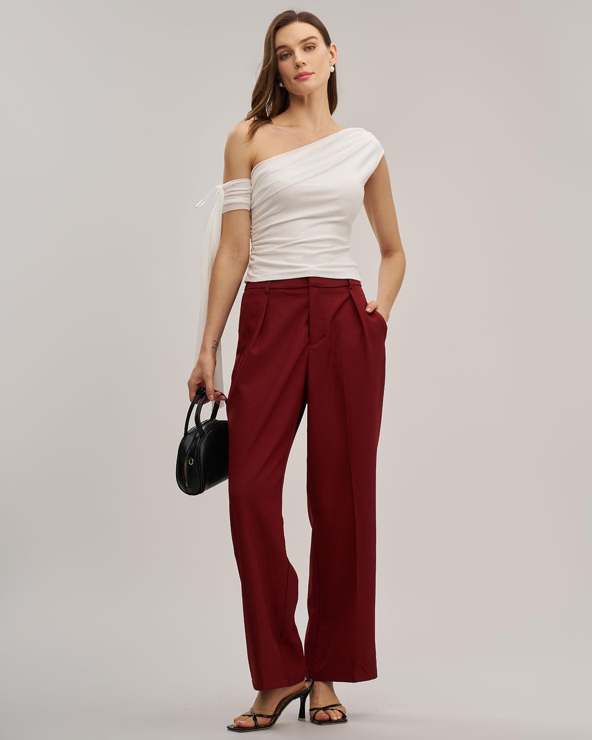 White Mesh One Shoulder Tee Product Image