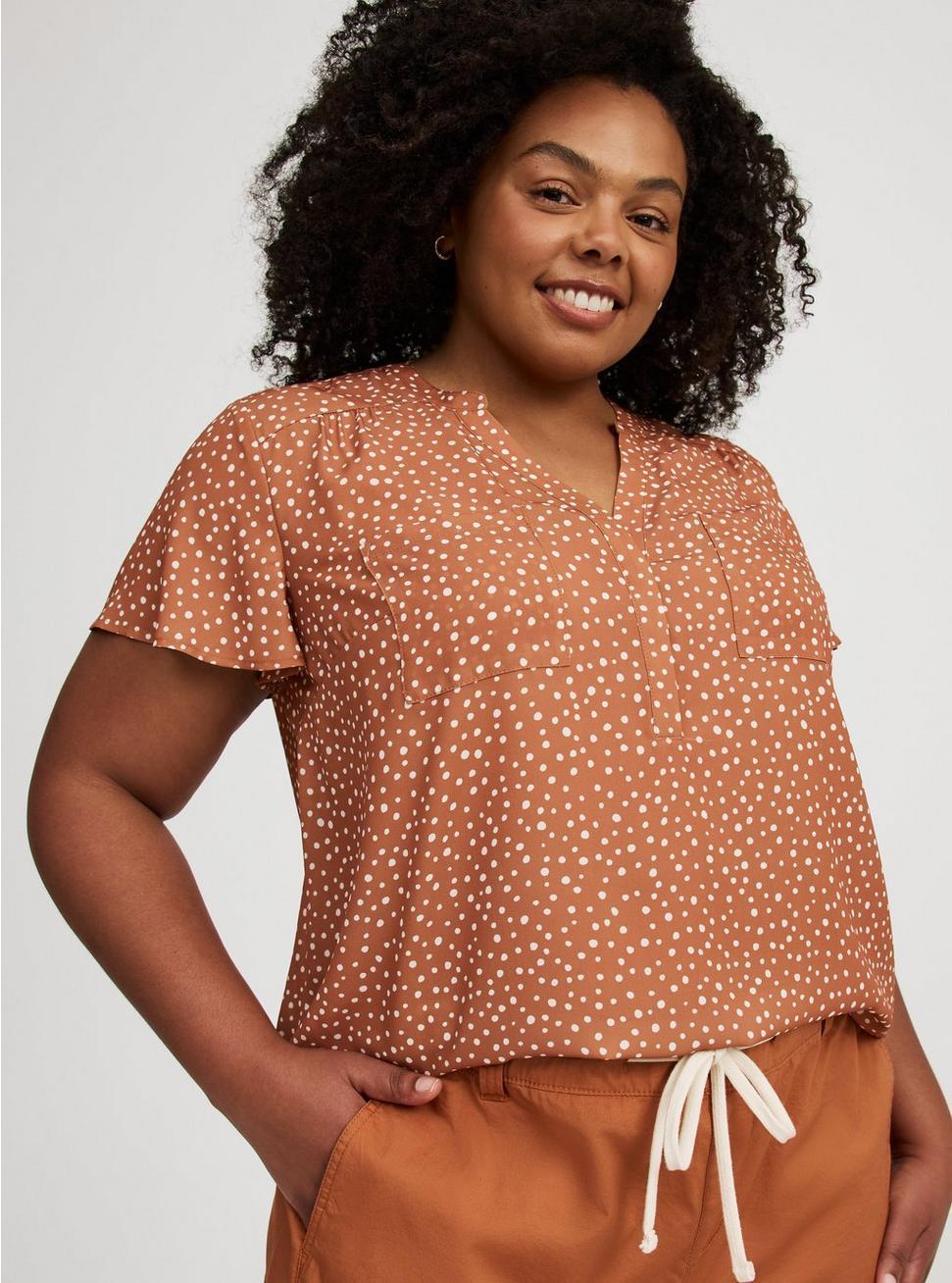 Harper Flutter Sleeve Pullover Blouse Product Image