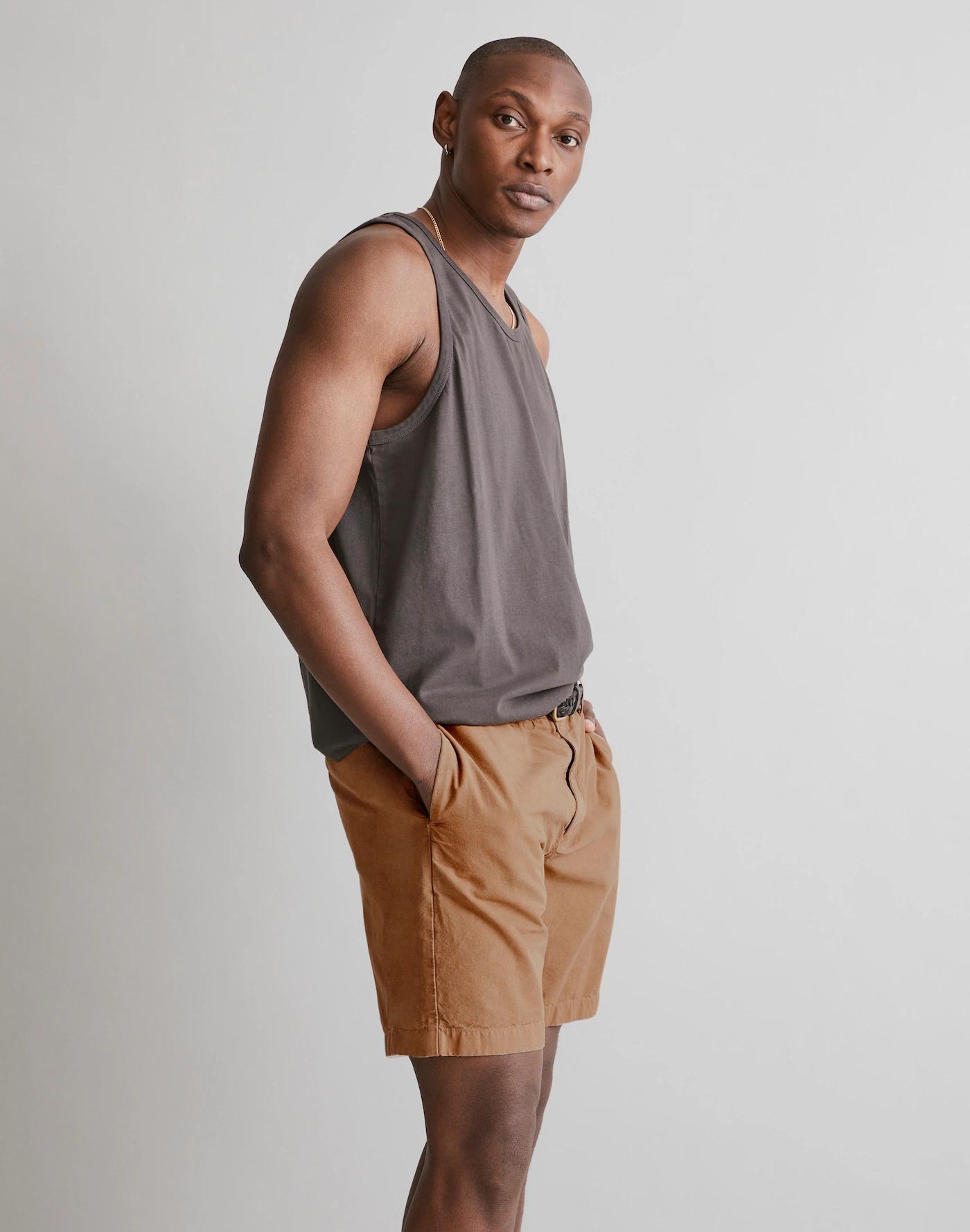 Hemp-Cotton-Blend Oversized Shorts Product Image