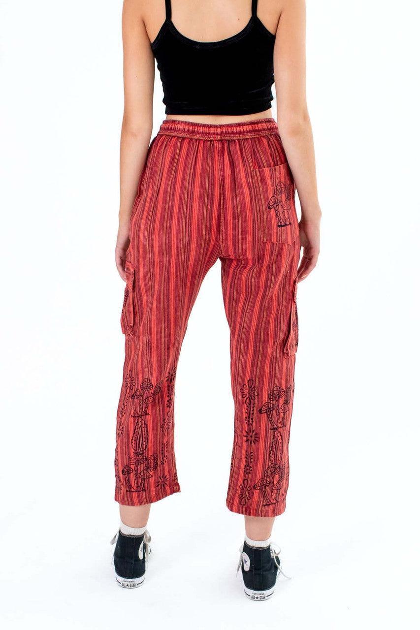 Mushroom Print Stripe Pant Product Image