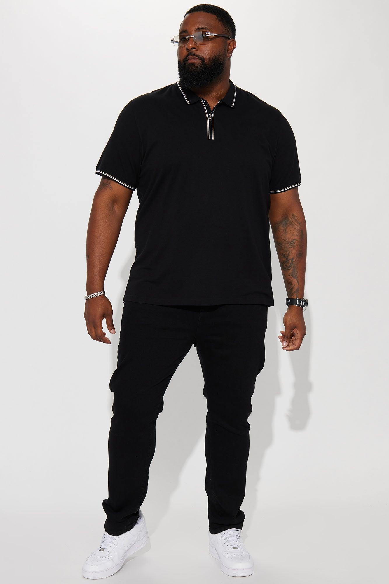 One Shot Short Sleeve Polo - Black Product Image