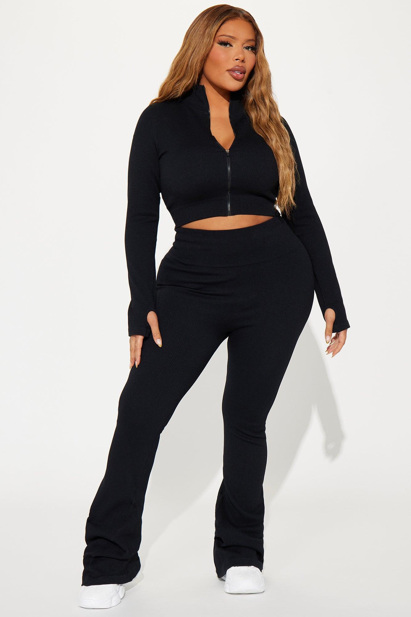 Effortless Ribbed Jacket - Black Product Image